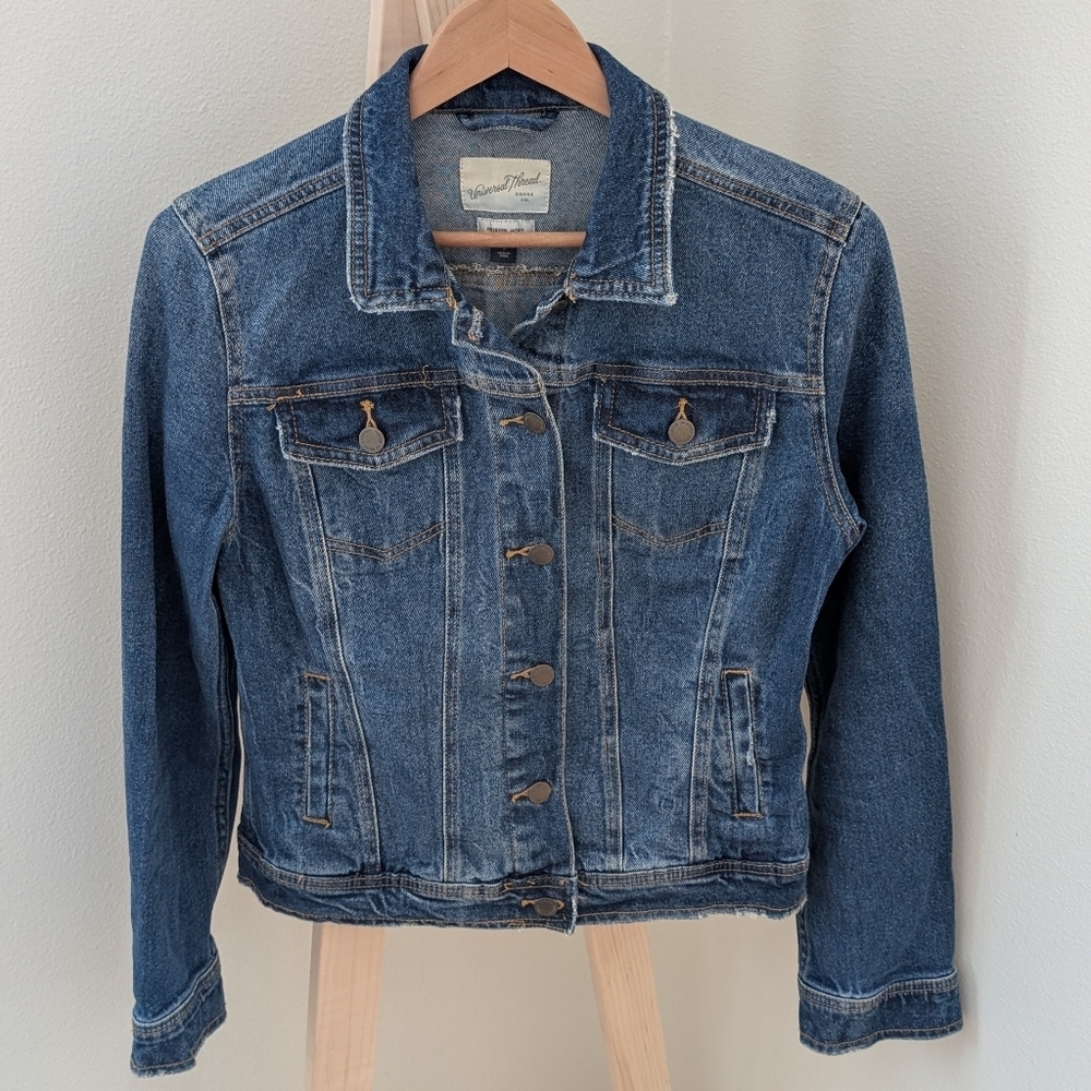 NWOT Universal Thread Freeborn Button Down Collared Jacket In Navy Blue